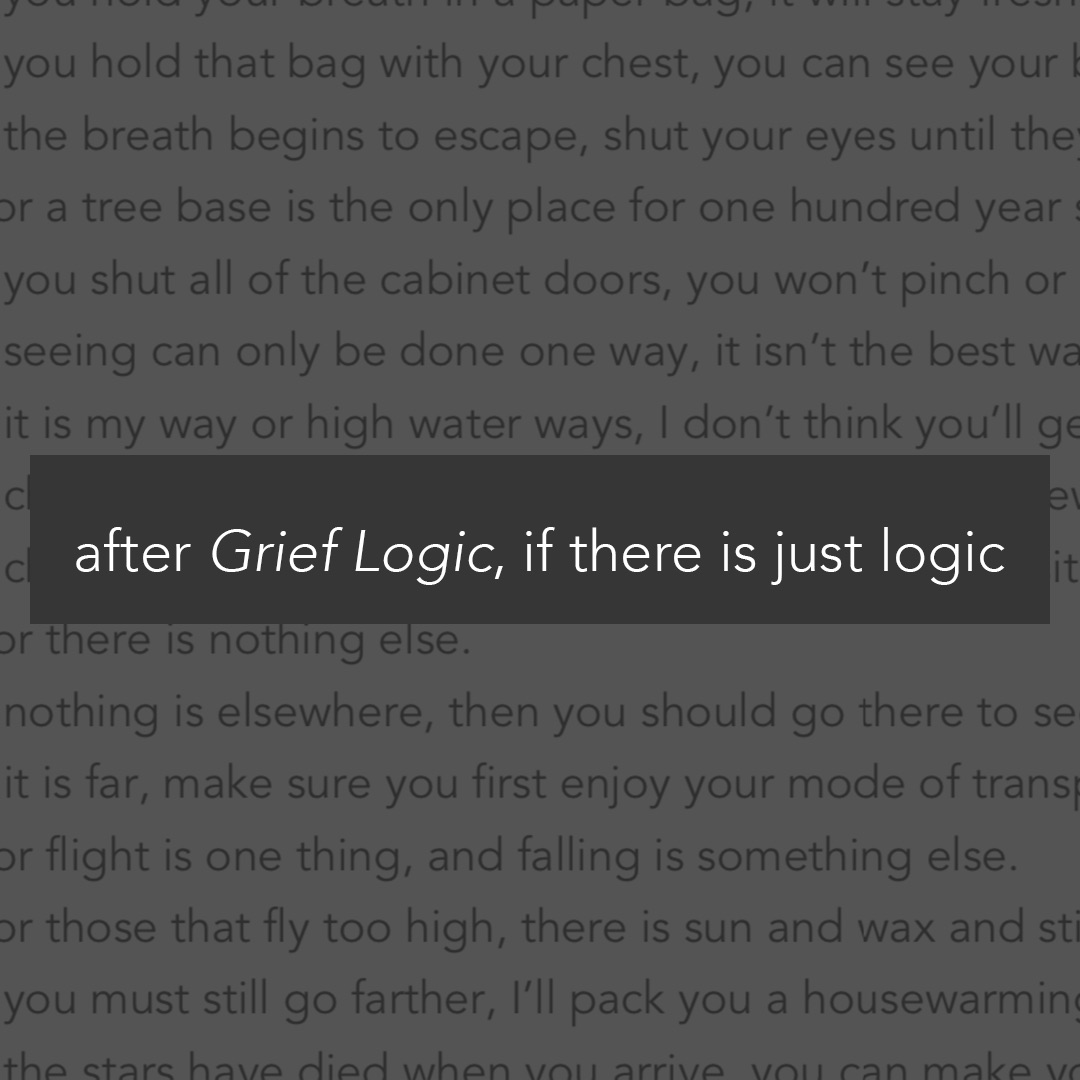 Appendix 8
after Grief Logic, if there is just logic
